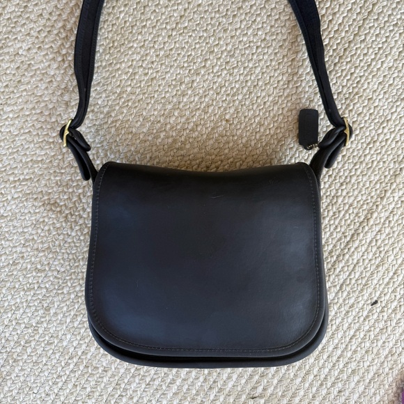 Coach Handbags - Vintage Coach Classic Black Pouch Bag 9170 ✨Rare✨
